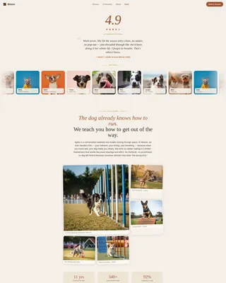 Pet Training & Behavior Appointment Booking Website Template