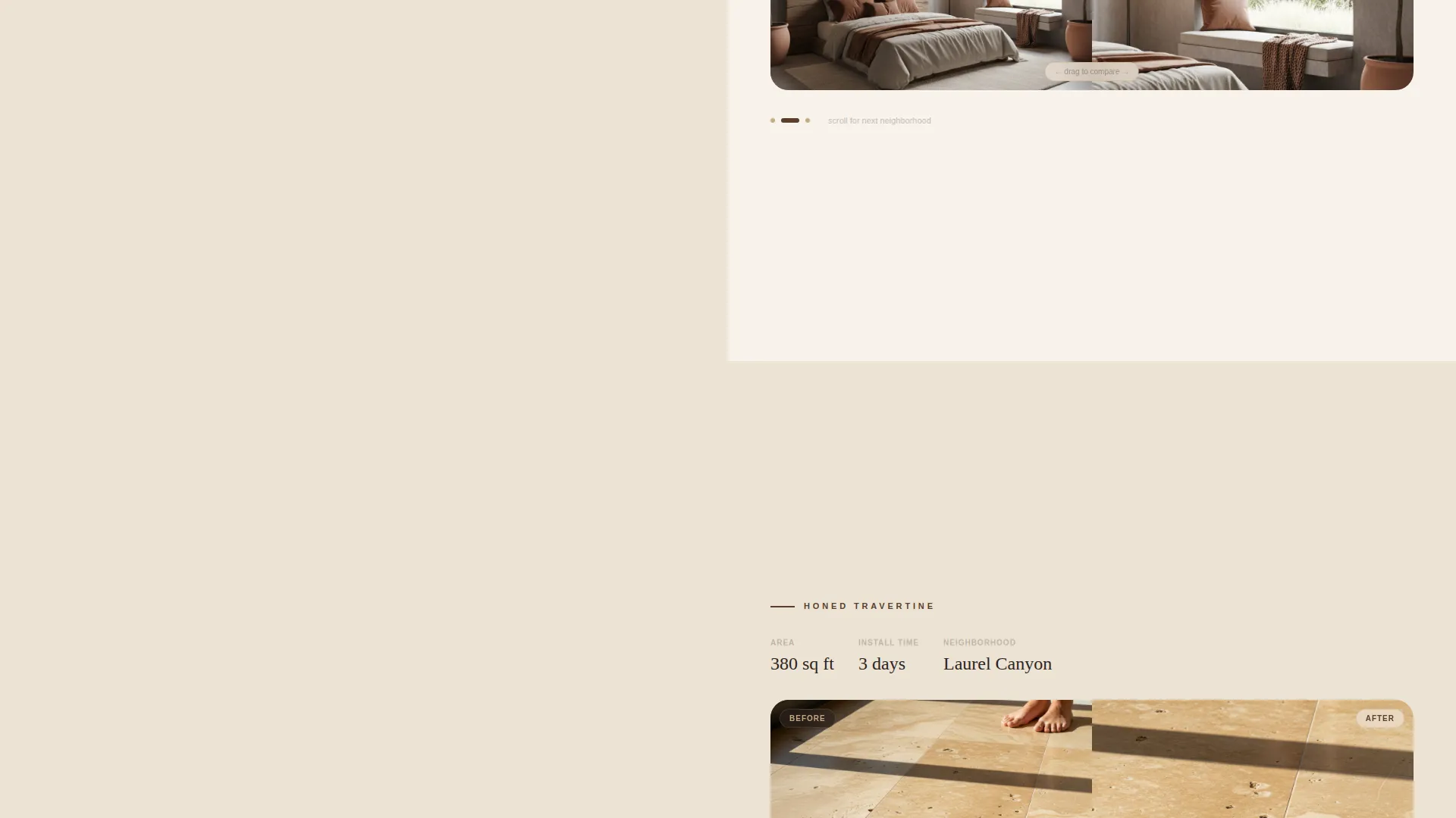 Master Suite Flooring Installer Landing Page