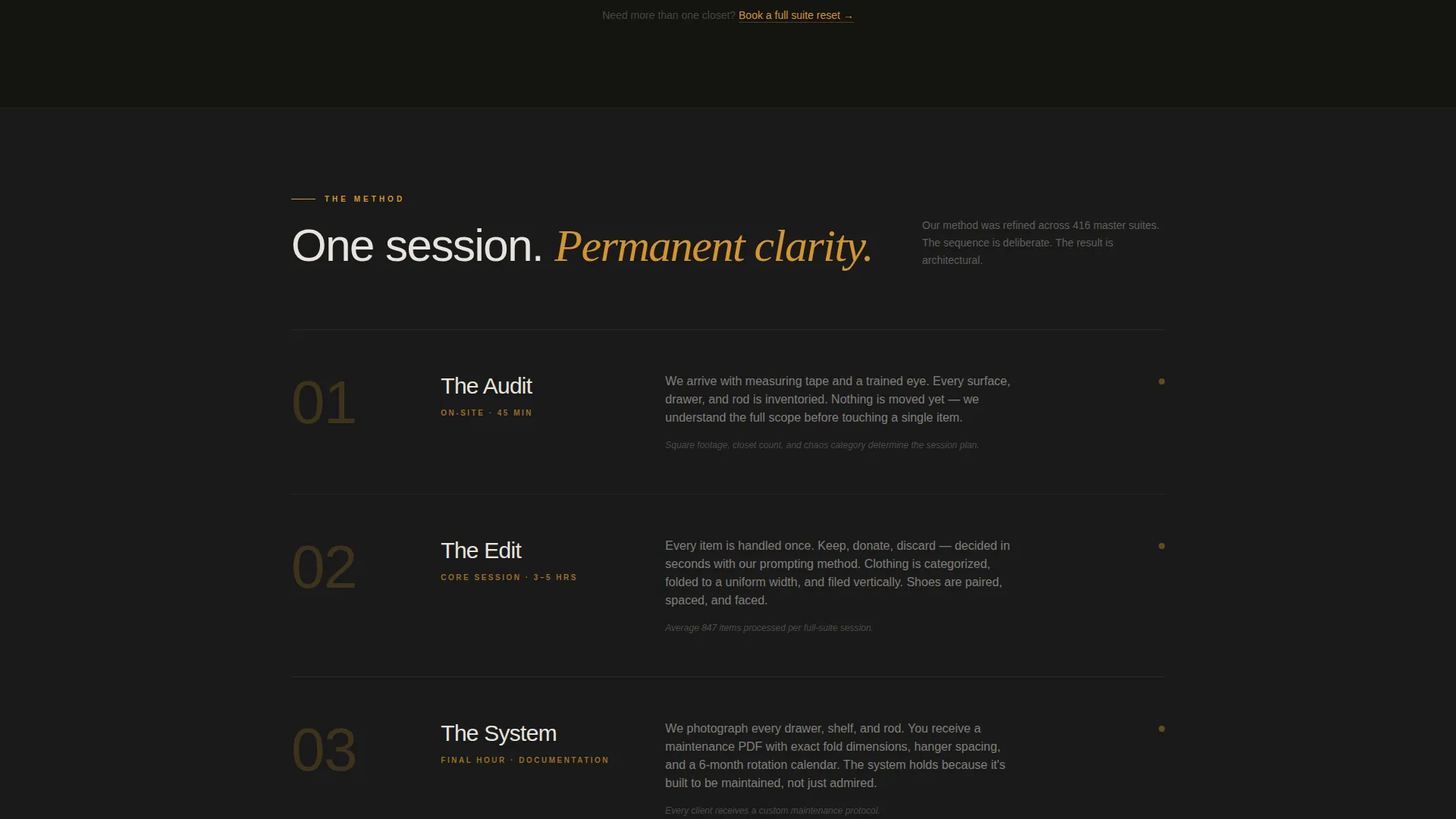 Master Suite Renovation Booking Website Template