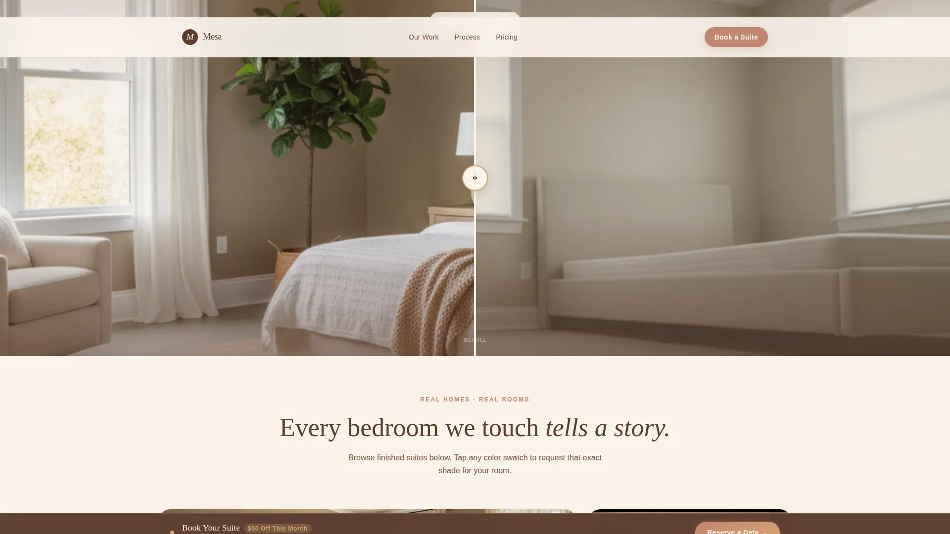 Master Suite Painting Service Landing Page Template