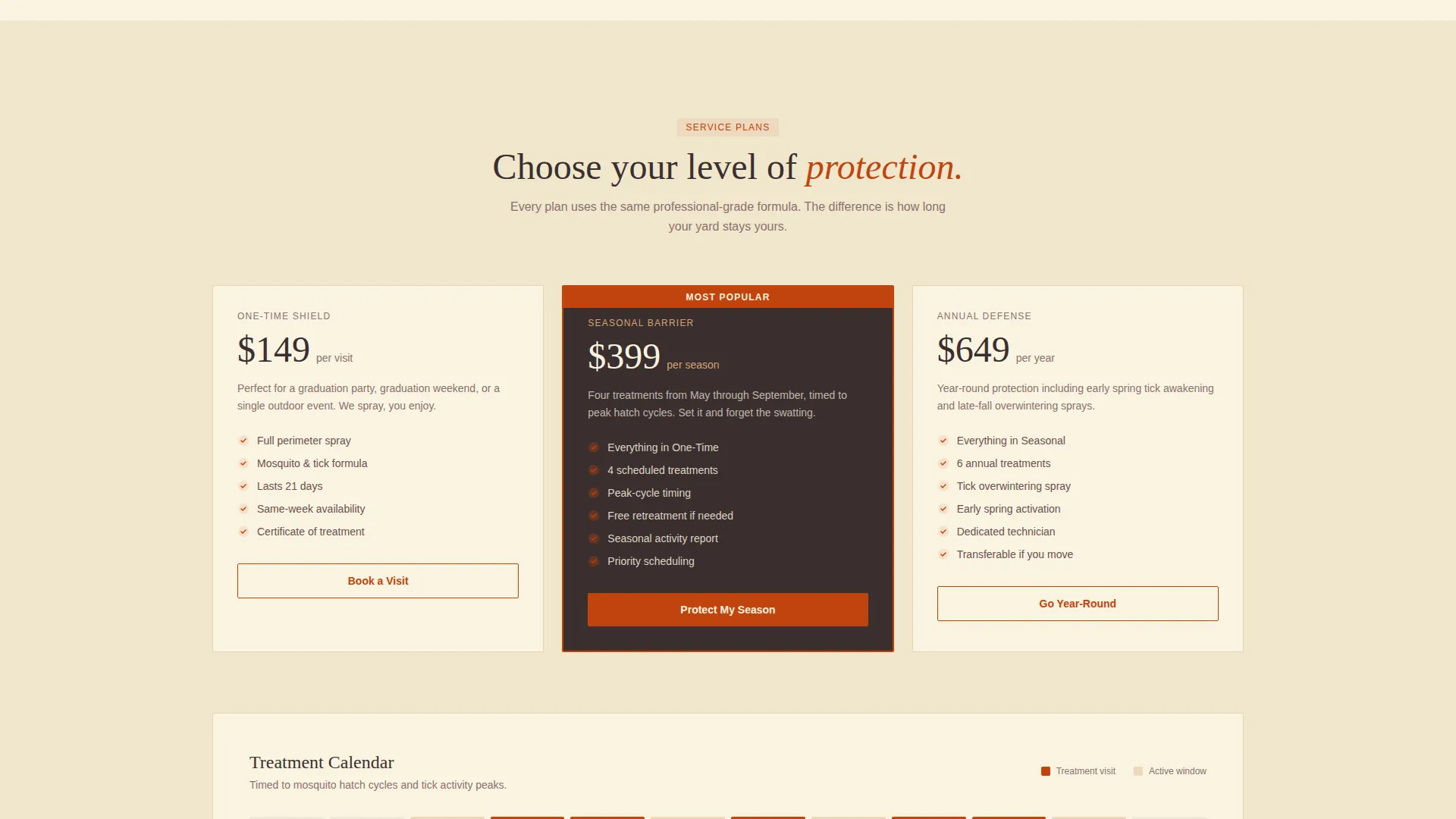 Mosquito & Tick Control Service Website Template