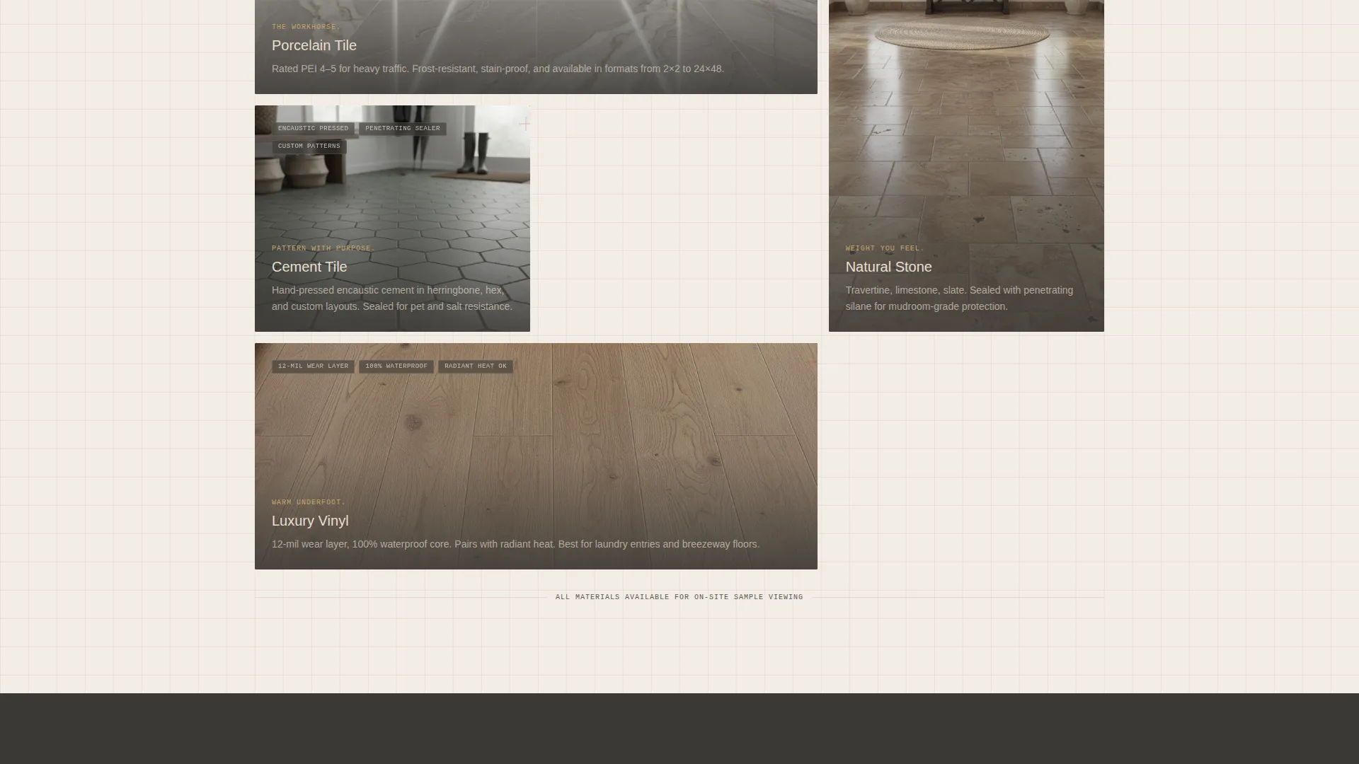 Mudroom & Entry Flooring Installer Landing Page