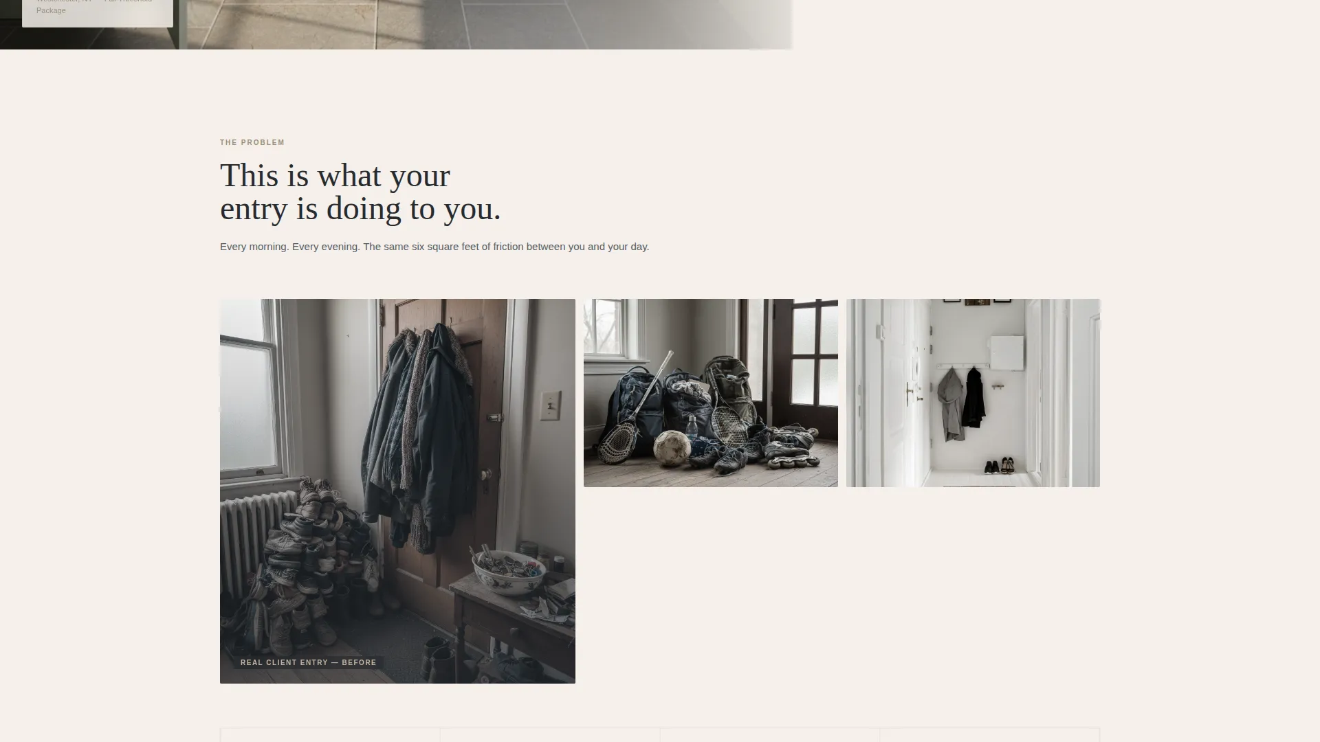 Refined Foyer Organization Landing Page Template
