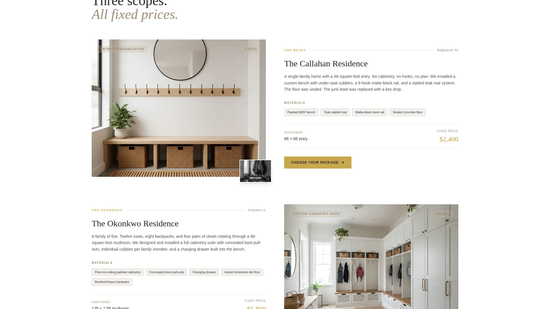 Refined Foyer Organization Landing Page Template