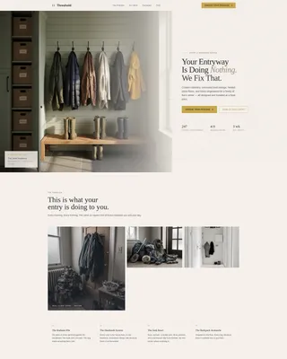 Refined Foyer Organization Landing Page Template