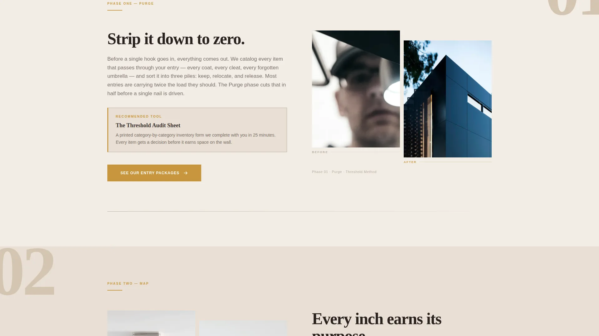 Mudroom & Entry Renovation Pricing Website Template