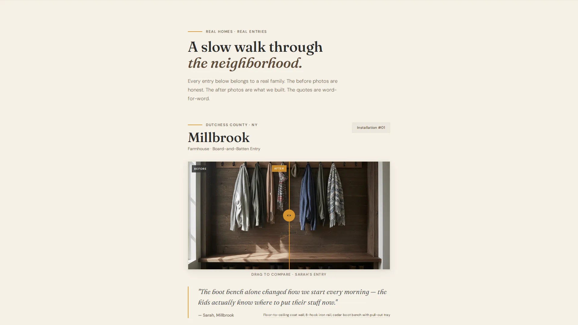 Landing Page Template for Entry Storage Workshops