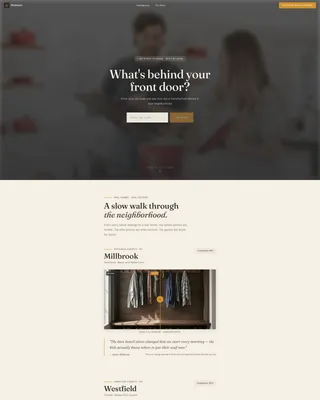 Landing Page Template for Entry Storage Workshops
