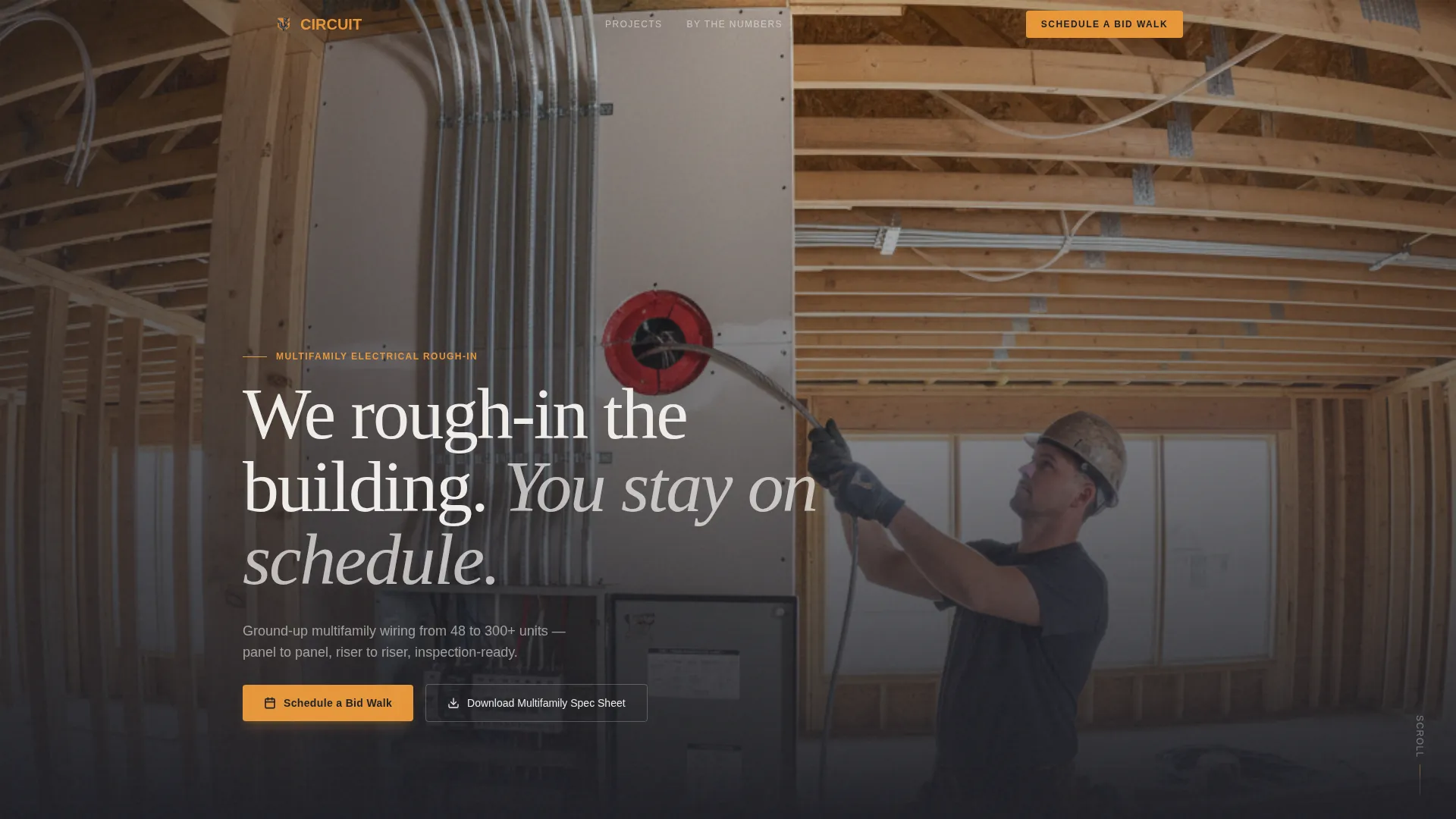 Multi-Family Apartment Construction Booking Website Template