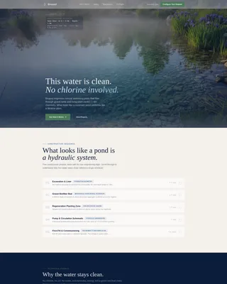 Pool & Spa Booking Website Template