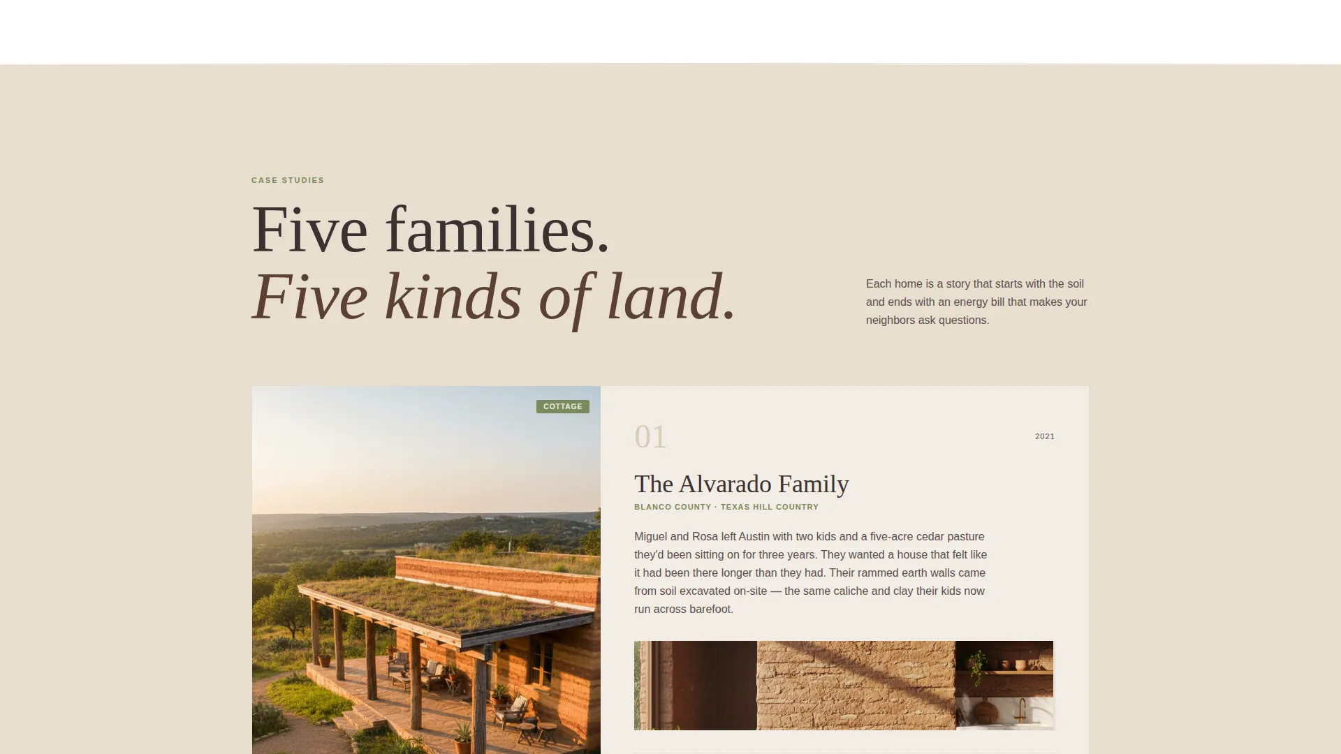 Residential Construction Portfolio Website Template
