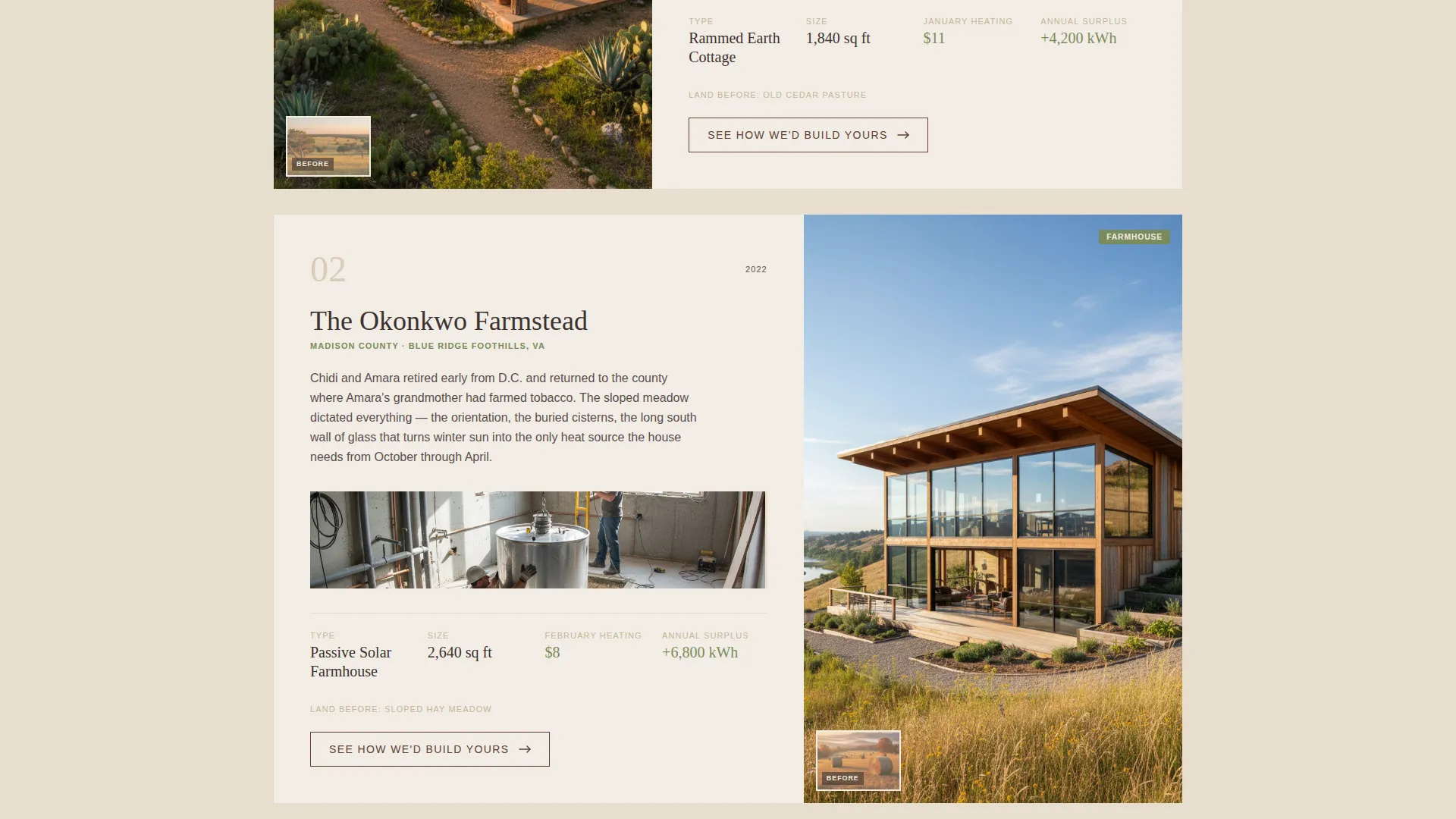 Residential Construction Portfolio Website Template