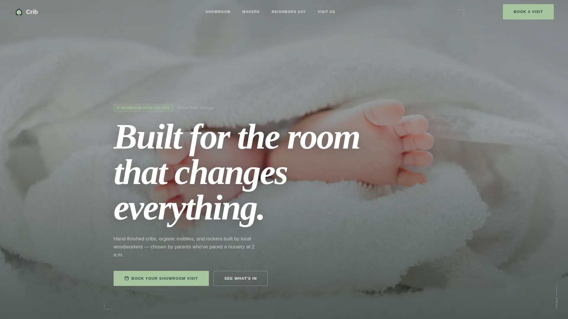 Nursery Renovation Specialist Booking Website Template