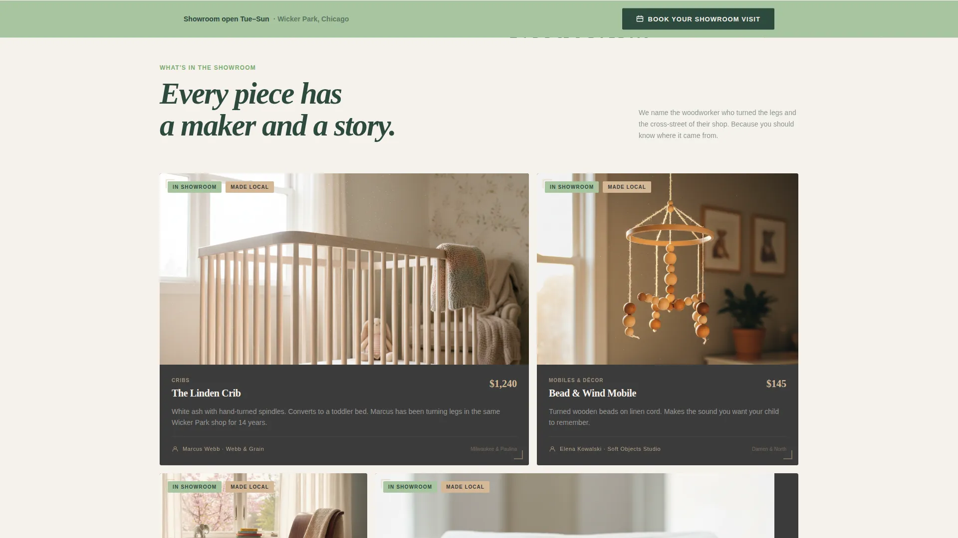 Nursery Renovation Specialist Booking Website Template