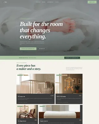 Nursery Renovation Specialist Booking Website Template