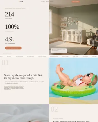Nursery Renovation Booking Website Template