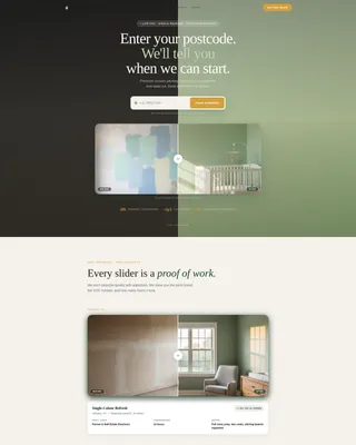 Nursery Renovation Advanced Professional Website Template