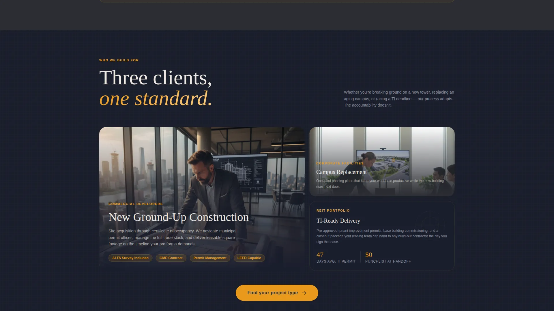 Commercial Construction Professional Website Template
