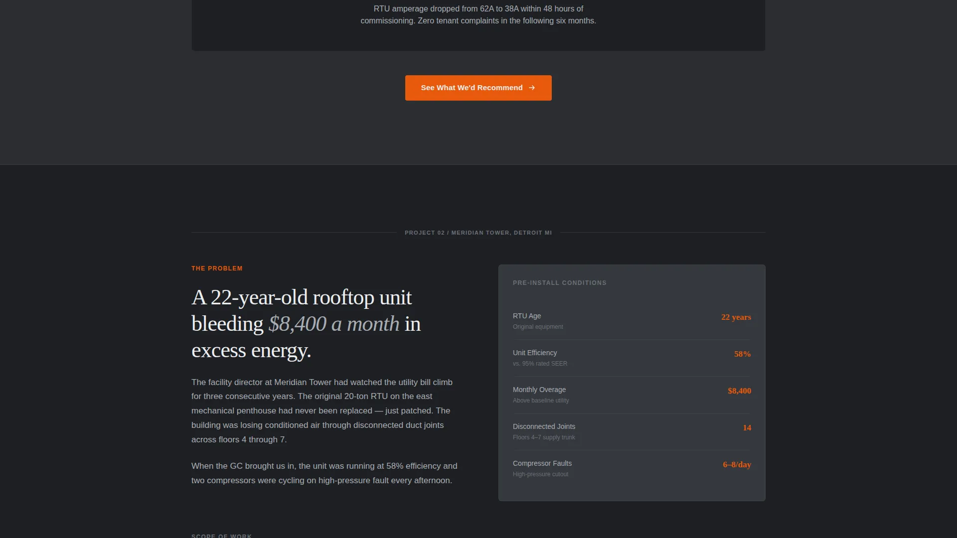 Industrial HVAC Contractor Landing Page Template