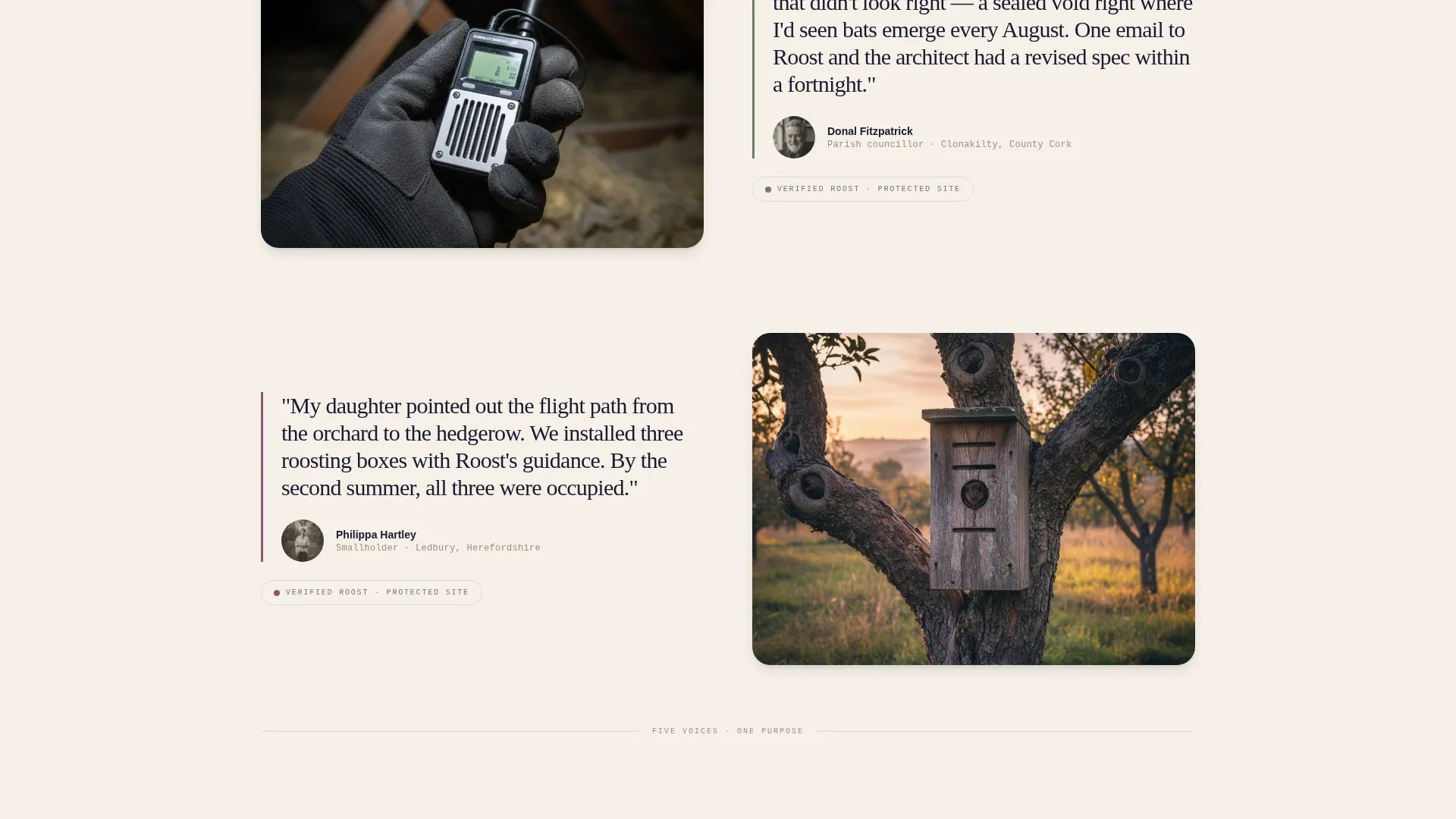 Wildlife & Conservation Reviews & Social Proof Website Template