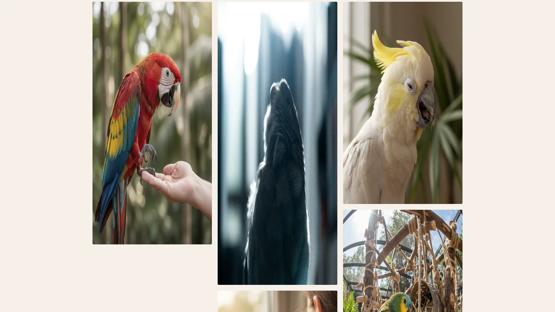 Bird Behavior Consultant Landing Page Template