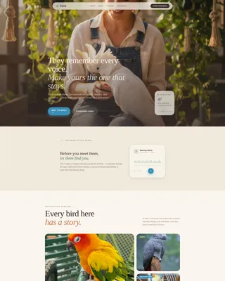 Bird Rescue & Adoption Landing Page Template
