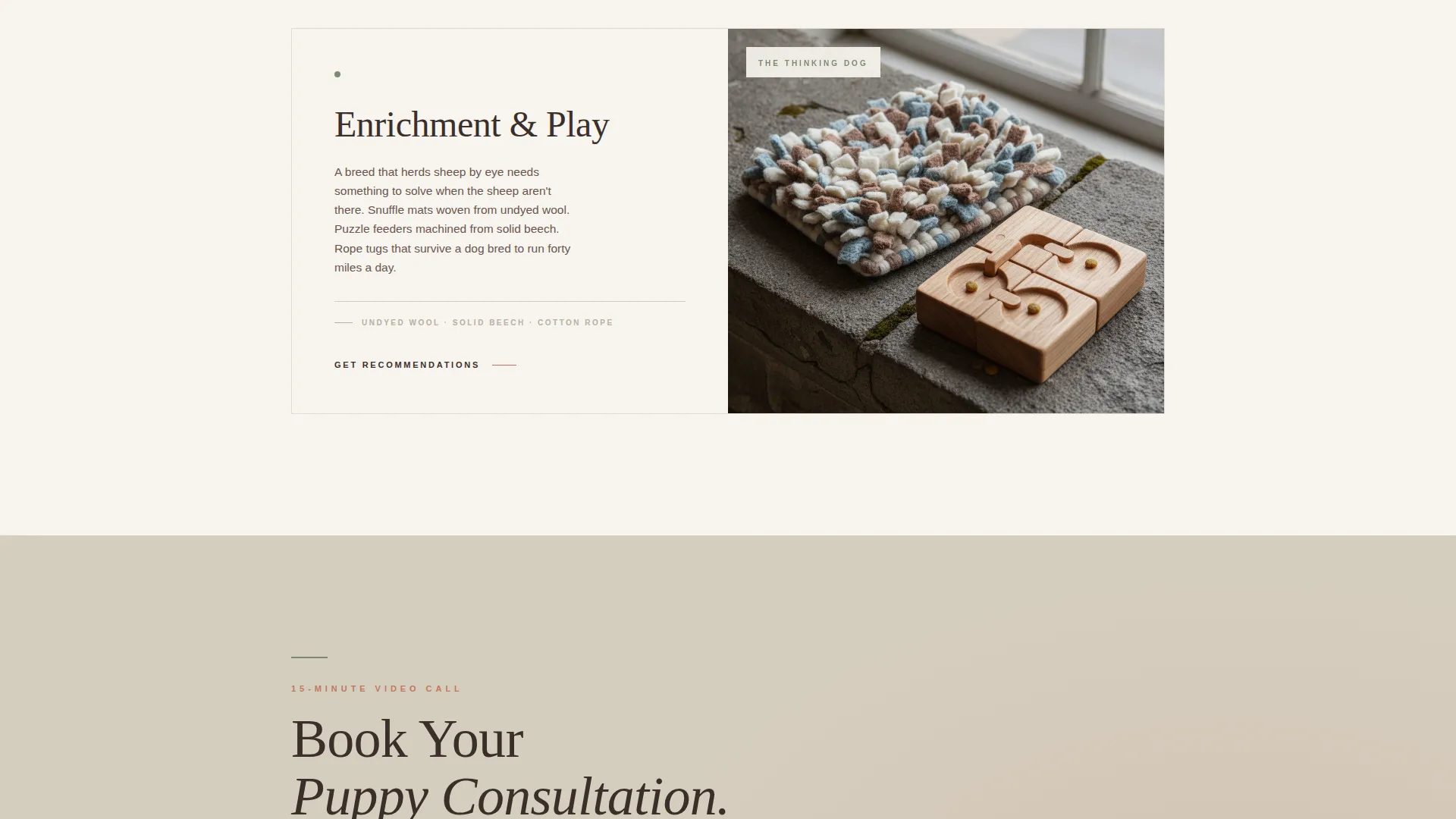 Dog Certified Booking Website Template