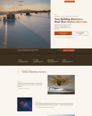 Office Building Construction Booking Website Template