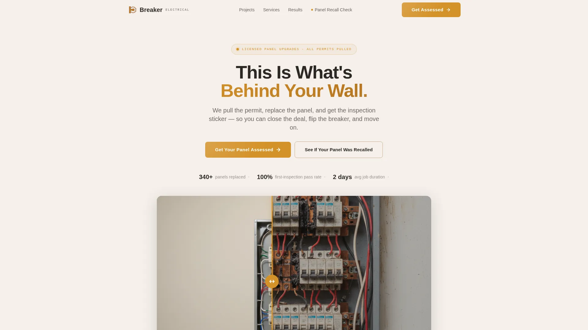 Electrical Professional Website Template