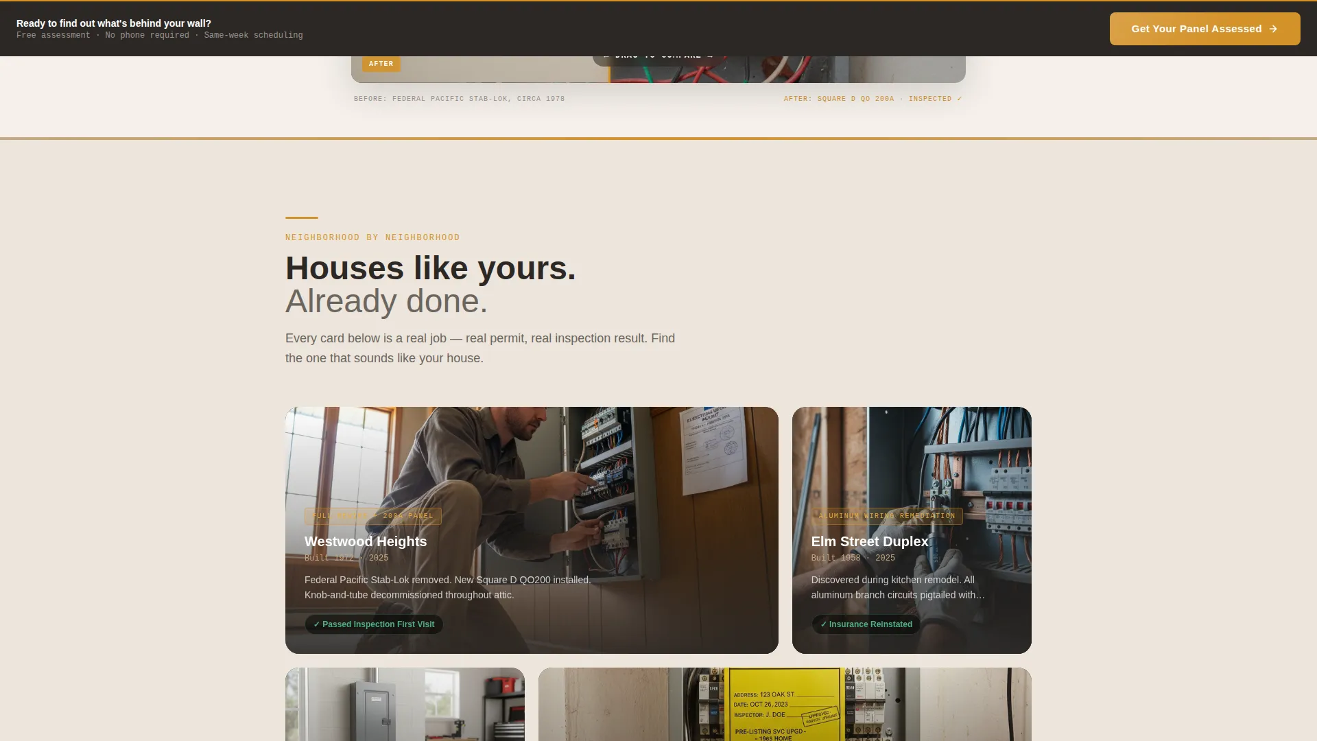 Electrical Professional Website Template