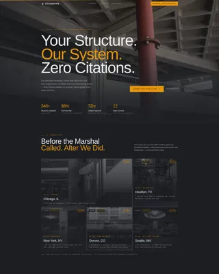 Parking Structure Construction Privacy Policy Website Template