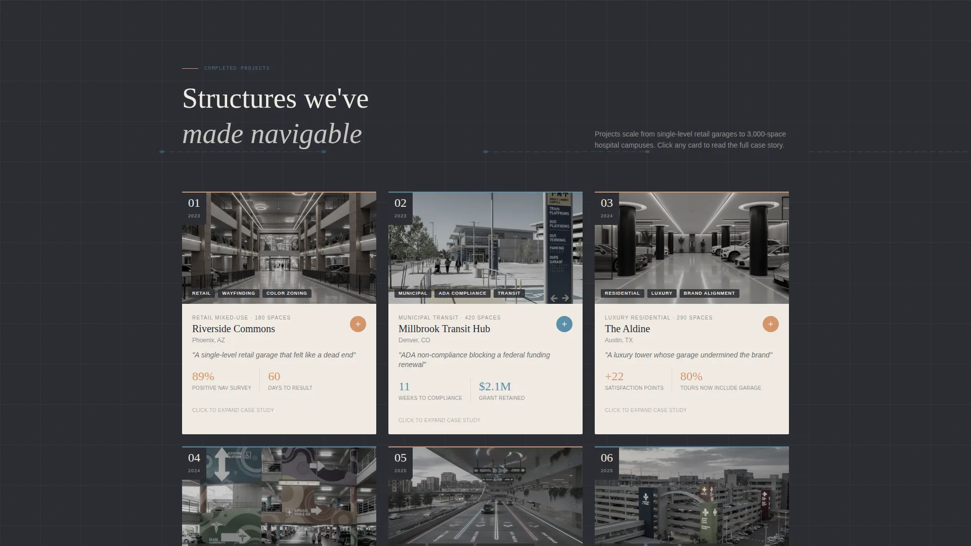 Parking Structure Construction Specialist Pricing Website Template