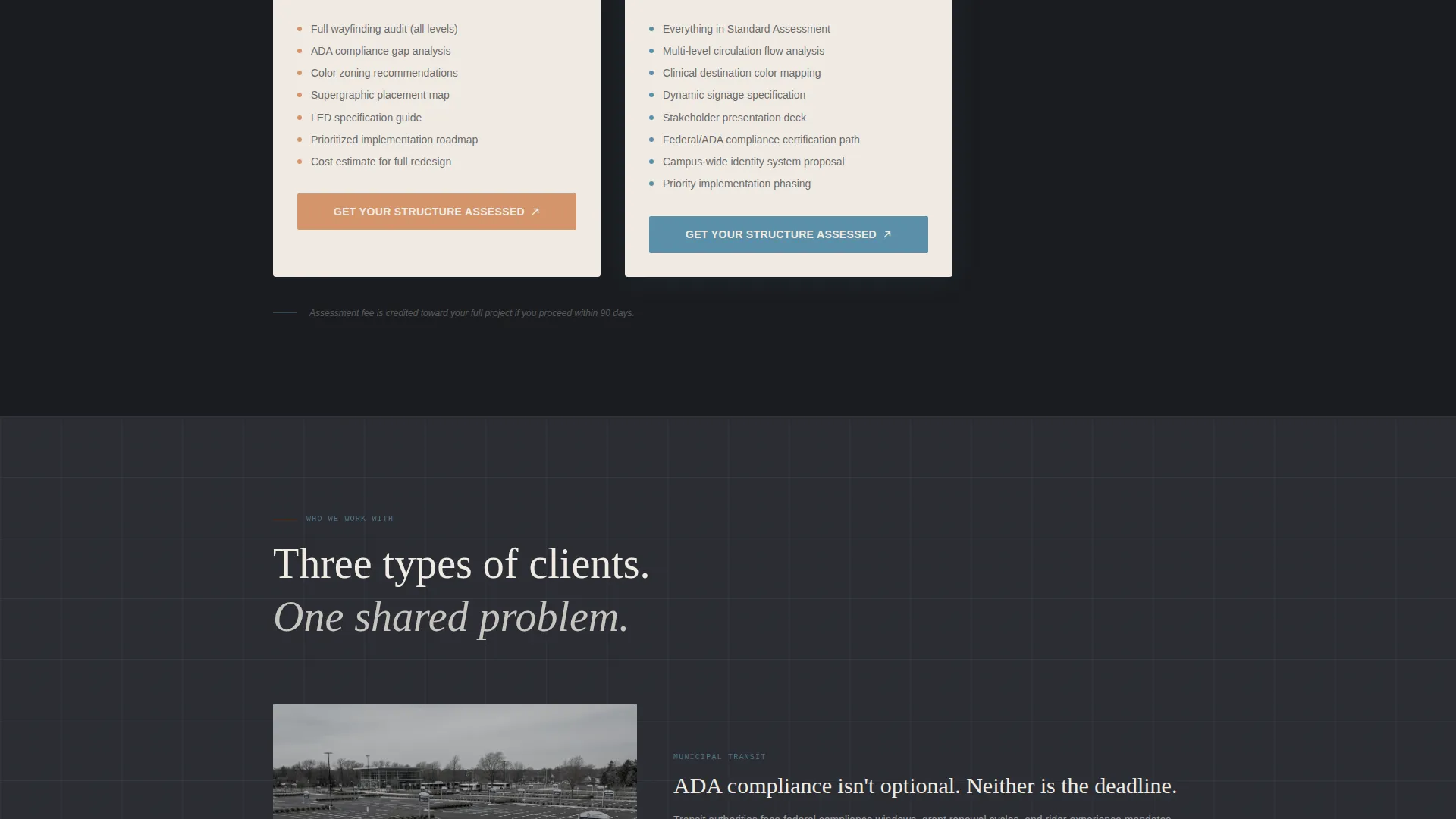 Parking Structure Construction Specialist Pricing Website Template