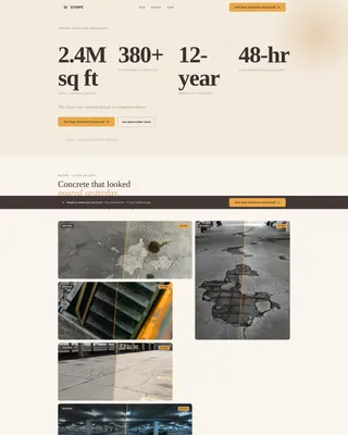 Parking Structure Construction Specialist Professional Website Template