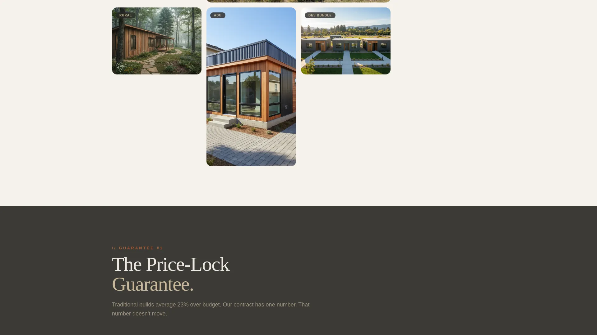 Residential Construction Pricing Website Template