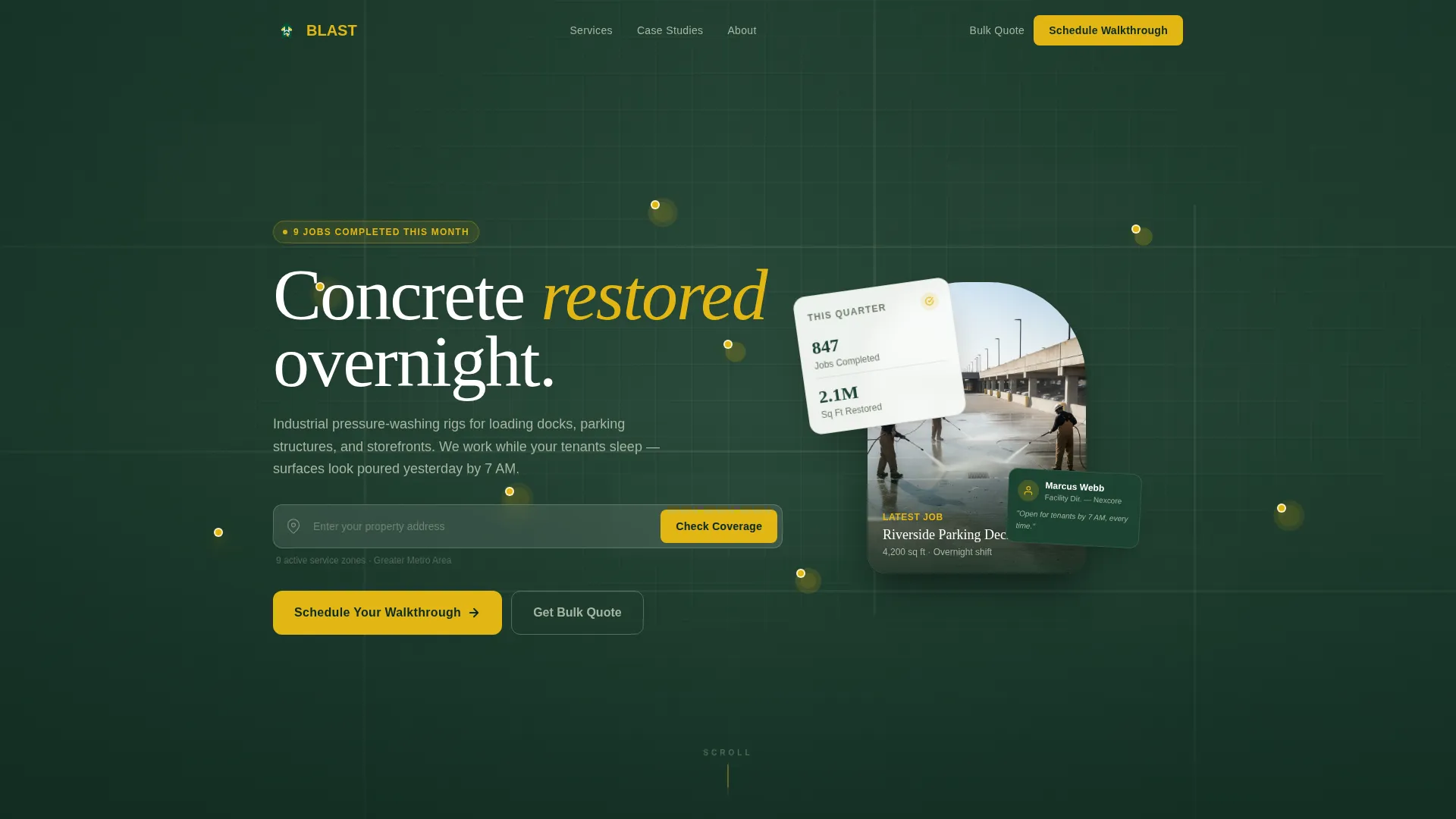 Supreme Exterior Washing Landing Page Template