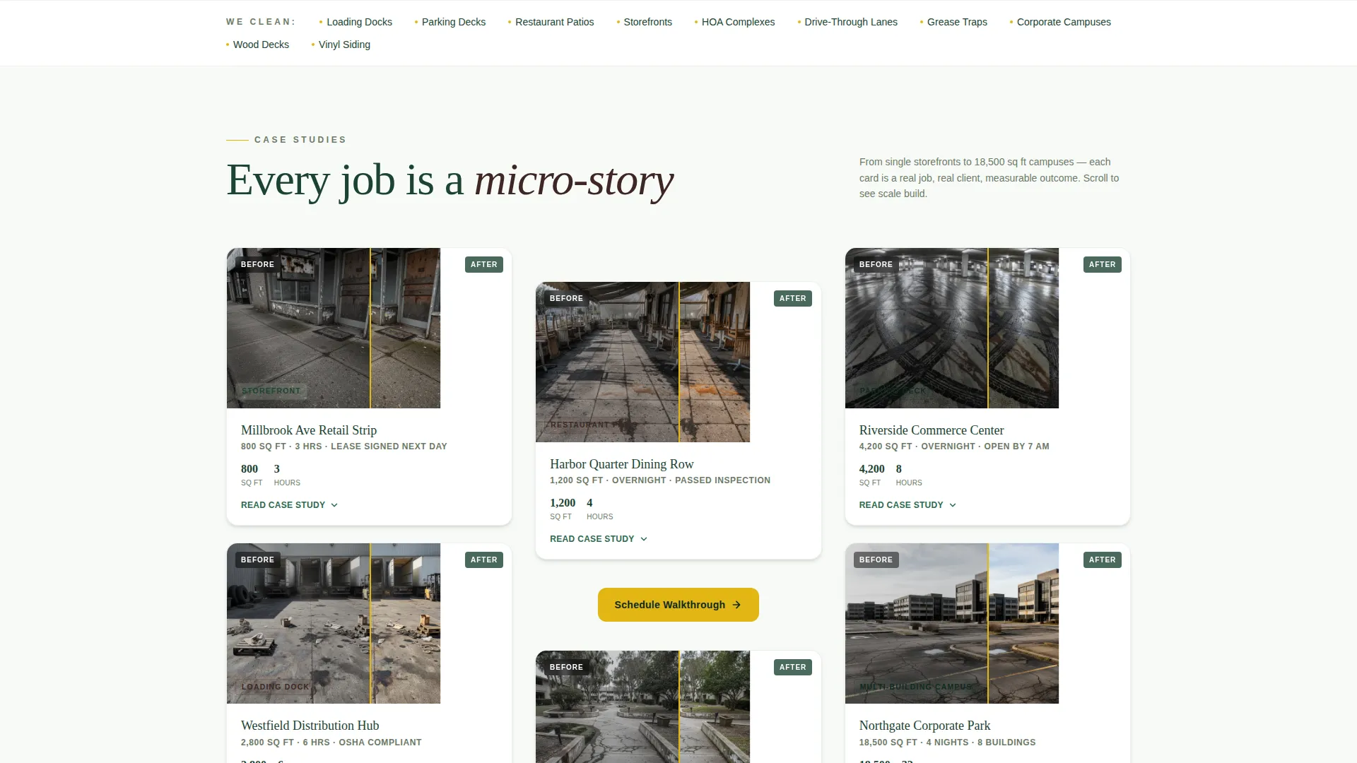 Supreme Exterior Washing Landing Page Template