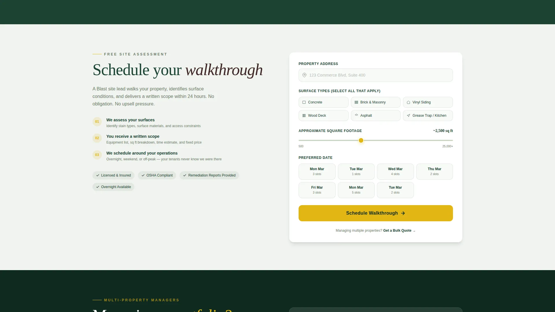 Supreme Exterior Washing Landing Page Template