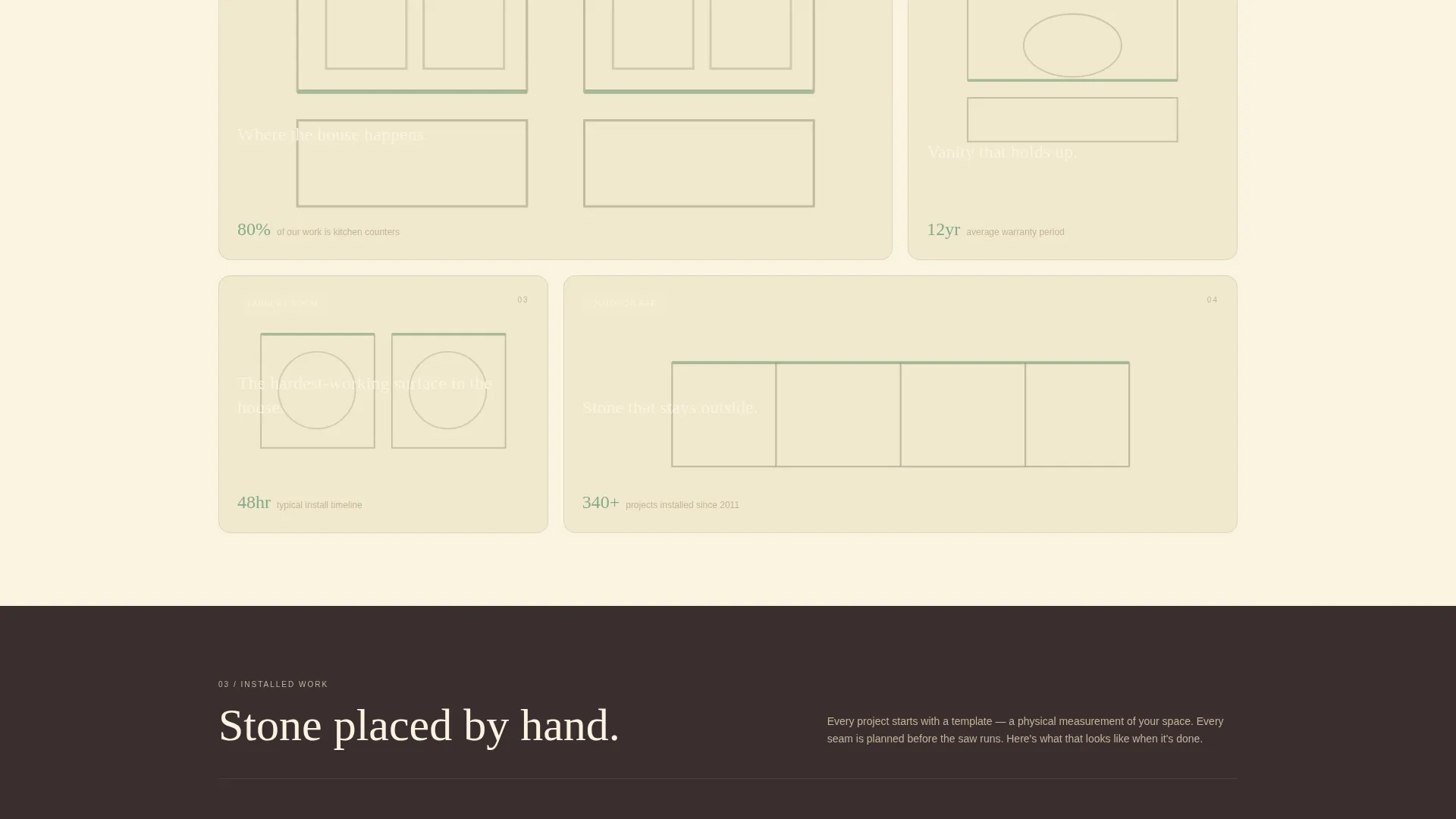 Quartz Products & Booking Website Template
