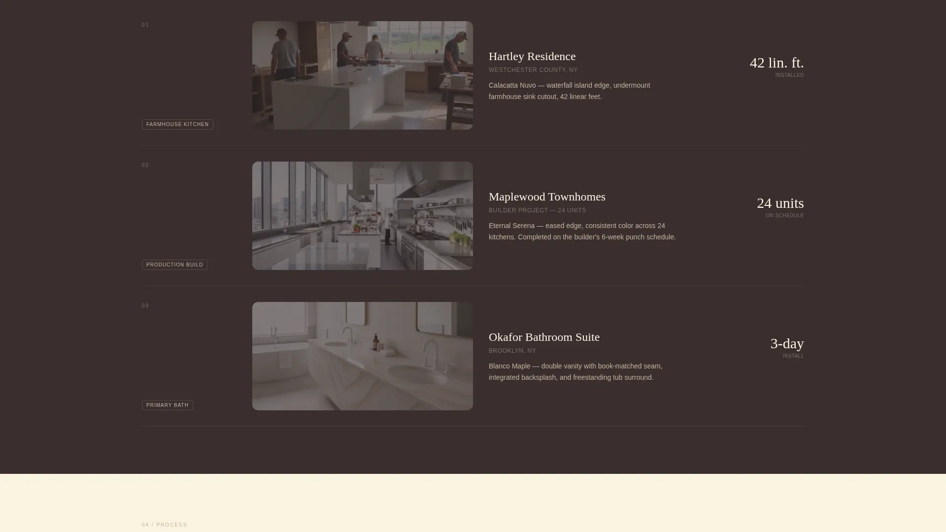 Quartz Products & Booking Website Template