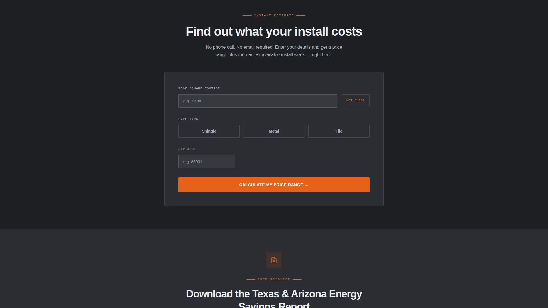 Insulation & Weatherproofing Pricing Website Template