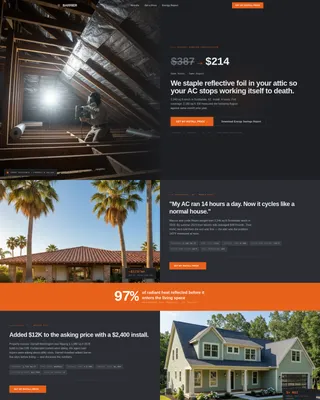 Insulation & Weatherproofing Pricing Website Template