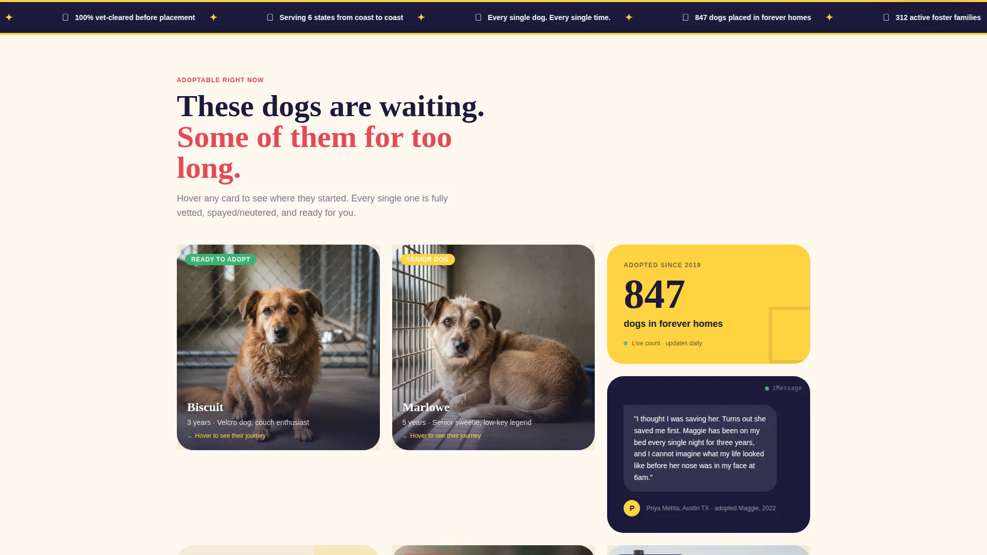 Breed-Specific Rescue Landing Page Template