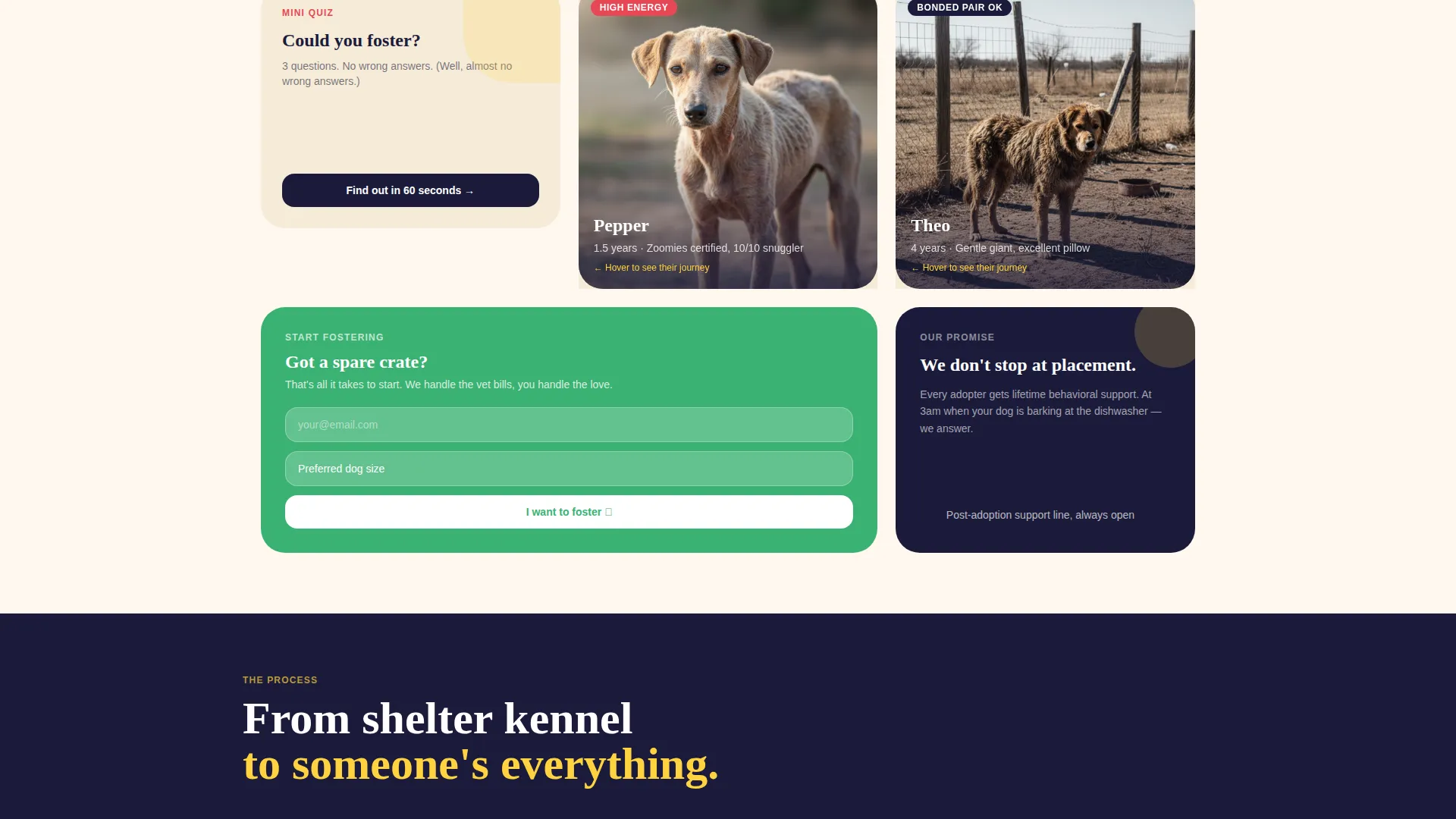 Breed-Specific Rescue Landing Page Template