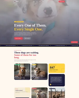 Breed-Specific Rescue Landing Page Template