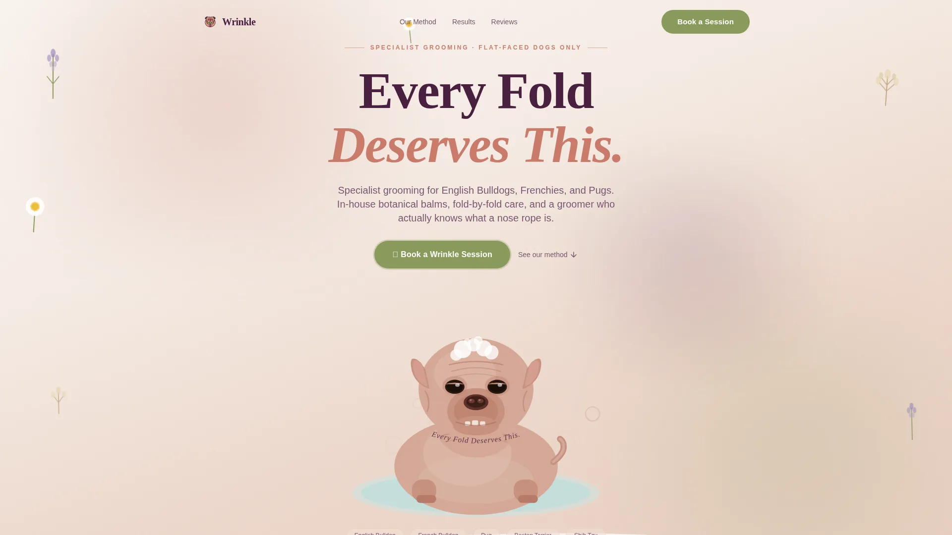 Dog Virtual Booking Website Template