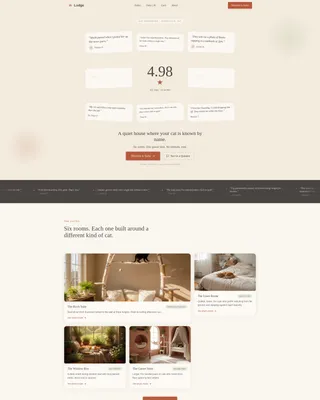 Pet Boarding & Daycare Reviews & Social Proof Website Template