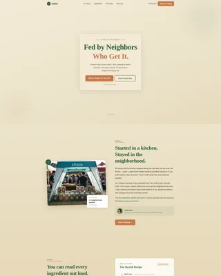 Cat Food & Nutrition Brand Landing Page Template