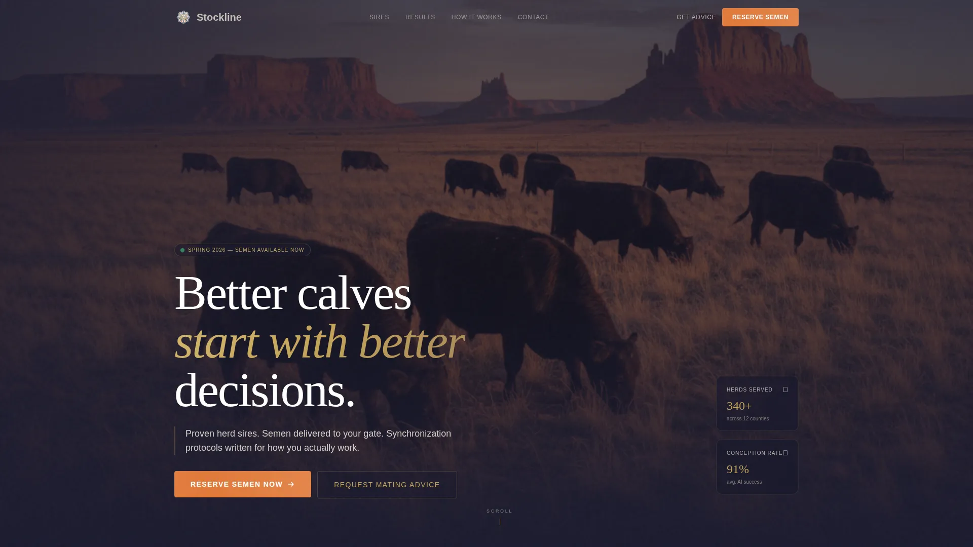 Livestock & Farm Animal Pricing Website Template