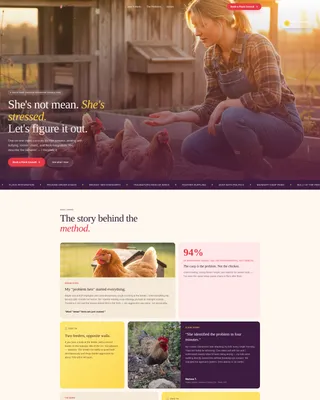 Chicken & Poultry Booking Website Template